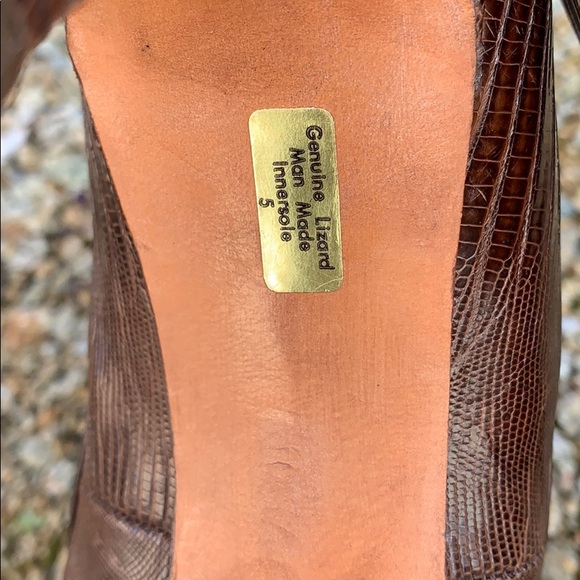 Vintage Roos Atkins lizard pump size 7 1/2AA - Picture 5 of 8